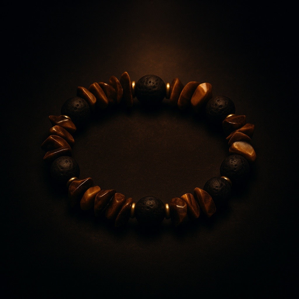 Tigers Eye + Onyx Protection Bracelet