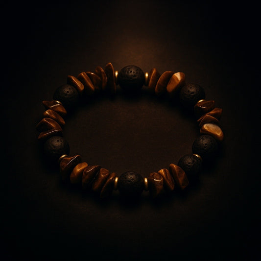Tigers Eye + Onyx Protection Bracelet