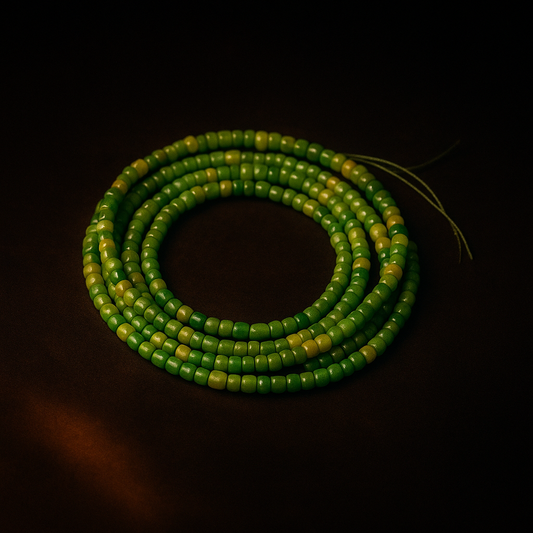 Green Prosperity Waist Beads